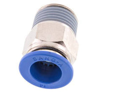 14mm x R1/2'' Push-in Fitting with Male Threads Brass/PA 66 NBR