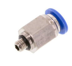 6mm x M 5 Push-in Fitting with Male Threads Brass/PA 66 NBR [5 Pieces]