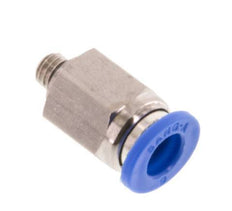 6mm x M 5 Push-in Fitting with Male Threads Brass/PA 66 NBR [5 Pieces]