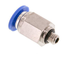 6mm x M 5 Push-in Fitting with Male Threads Brass/PA 66 NBR [5 Pieces]