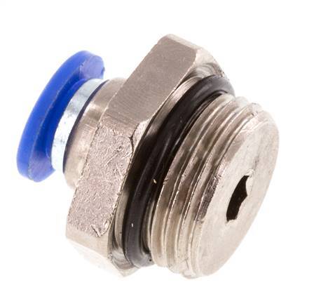 6mm x G3/8'' Push-in Fitting with Male Threads Brass/PA 66 NBR [5 Pieces]