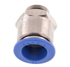 16mm x G3/8'' Push-in Fitting with Male Threads Brass/PA 66 NBR
