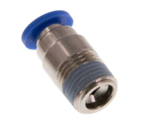 4mm x R1/8'' Push-in Fitting with Male Threads Brass/PA 66 NBR Inner Hexagon [5 Pieces]