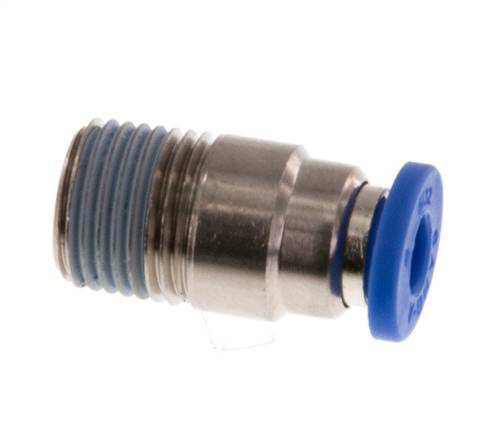 4mm x R1/8'' Push-in Fitting with Male Threads Brass/PA 66 NBR Inner Hexagon [5 Pieces]