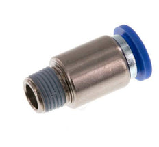 8mm x R1/8'' Push-in Fitting with Male Threads Brass/PA 66 NBR Inner Hexagon [5 Pieces]