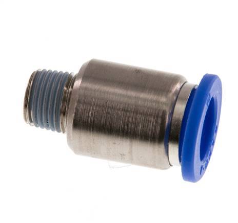 10mm x R1/8'' Push-in Fitting with Male Threads Brass/PA 66 NBR Inner Hexagon [2 Pieces]