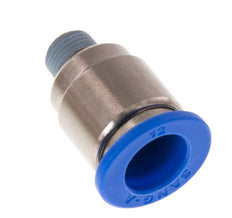 12mm x R1/8'' Push-in Fitting with Male Threads Brass/PA 66 NBR Inner Hexagon [2 Pieces]