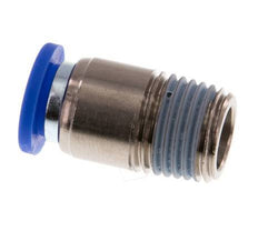 8mm x R1/4'' Push-in Fitting with Male Threads Brass/PA 66 NBR Inner Hexagon [5 Pieces]