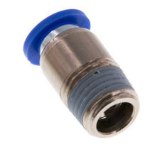 8mm x R1/4'' Push-in Fitting with Male Threads Brass/PA 66 NBR Inner Hexagon [5 Pieces]