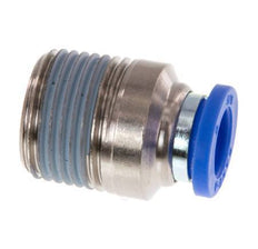 8mm x R3/8'' Push-in Fitting with Male Threads Brass/PA 66 NBR Inner Hexagon [2 Pieces]