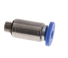 3mm x M 5 Push-in Fitting with Male Threads Brass/PA 66 NBR Inner Hexagon [5 Pieces]