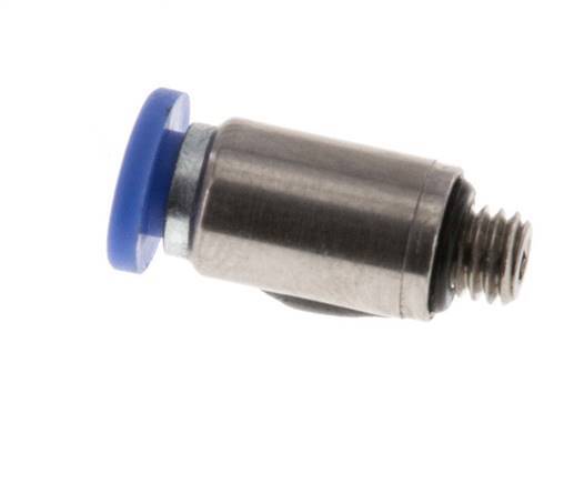 3mm x M 5 Push-in Fitting with Male Threads Brass/PA 66 NBR Inner Hexagon [5 Pieces]