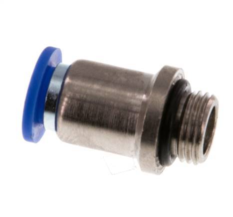 6mm x G1/8'' Push-in Fitting with Male Threads Brass/PA 66 NBR Inner Hexagon [5 Pieces]