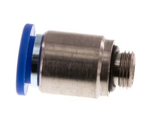 10mm x G1/8'' Push-in Fitting with Male Threads Brass/PA 66 NBR Inner Hexagon [2 Pieces]