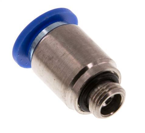 10mm x G1/8'' Push-in Fitting with Male Threads Brass/PA 66 NBR Inner Hexagon [2 Pieces]