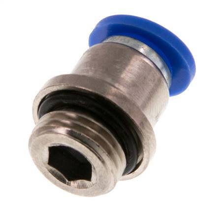 8mm x G1/4'' Push-in Fitting with Male Threads Brass/PA 66 NBR Inner Hexagon [5 Pieces]