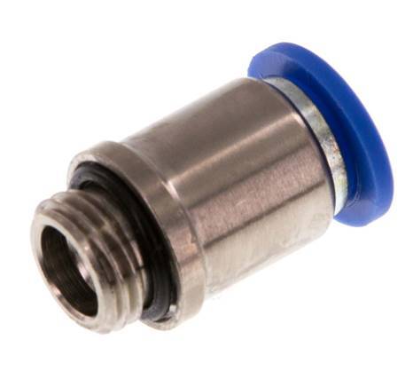 10mm x G1/4'' Push-in Fitting with Male Threads Brass/PA 66 NBR Inner Hexagon [2 Pieces]