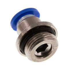 8mm x G3/8'' Push-in Fitting with Male Threads Brass/PA 66 NBR Inner Hexagon [2 Pieces]