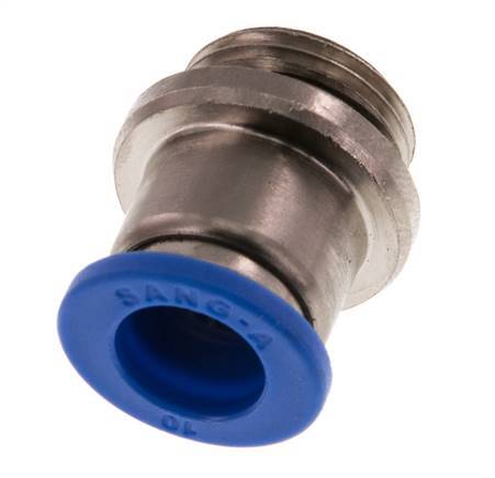 10mm x G3/8'' Push-in Fitting with Male Threads Brass/PA 66 NBR Inner Hexagon [2 Pieces]