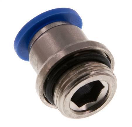 10mm x G3/8'' Push-in Fitting with Male Threads Brass/PA 66 NBR Inner Hexagon [2 Pieces]