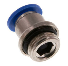 10mm x G3/8'' Push-in Fitting with Male Threads Brass/PA 66 NBR Inner Hexagon [2 Pieces]