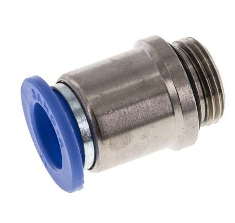 12mm x G3/8'' Push-in Fitting with Male Threads Brass/PA 66 NBR Inner Hexagon [2 Pieces]