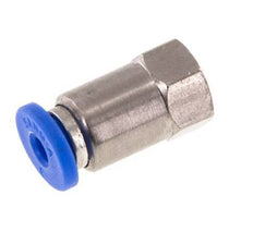 3mm x M 3 Push-in Fitting with Female Threads Brass/PA 66 NBR [2 Pieces]