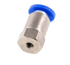 4mm x M 3 Push-in Fitting with Female Threads Brass/PA 66 NBR [2 Pieces]