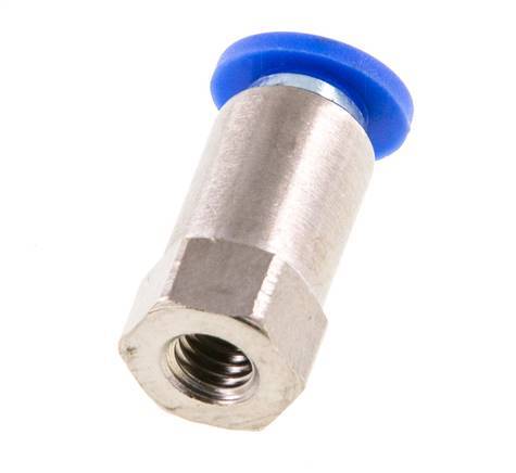 4mm x M 5 Push-in Fitting with Female Threads Brass/PA 66 NBR [2 Pieces]