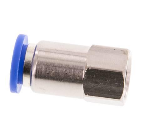 8mm x G1/8'' Push-in Fitting with Female Threads Brass/PA 66 NBR [2 Pieces]