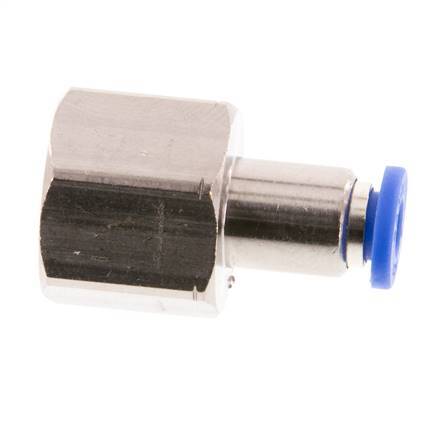 4mm x G1/4'' Push-in Fitting with Female Threads Brass/PA 66 NBR [2 Pieces]