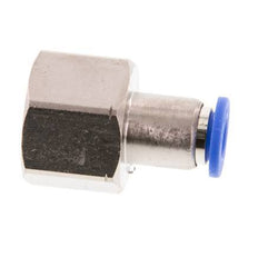 6mm x G3/8'' Push-in Fitting with Female Threads Brass/PA 66 NBR [2 Pieces]