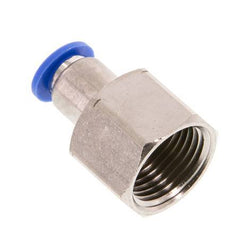 6mm x G3/8'' Push-in Fitting with Female Threads Brass/PA 66 NBR [2 Pieces]
