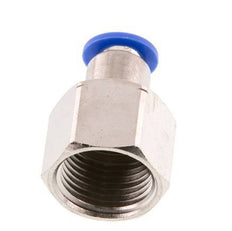 6mm x G3/8'' Push-in Fitting with Female Threads Brass/PA 66 NBR [2 Pieces]