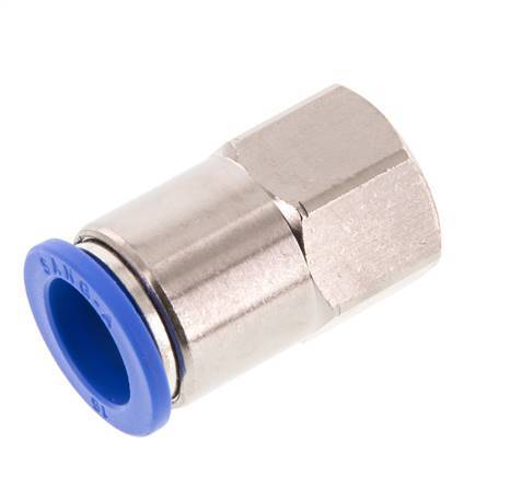 16mm x G1/2'' Push-in Fitting with Female Threads Brass/PA 66 NBR