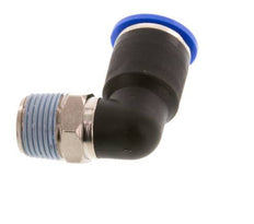12mm x R3/8'' 90deg Elbow Push-in Fitting with Male Threads Brass/PA 66 NBR Short Sleeve Rotatable [2 Pieces]