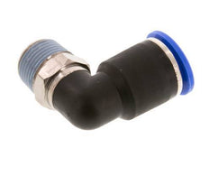 12mm x R3/8'' 90deg Elbow Push-in Fitting with Male Threads Brass/PA 66 NBR Short Sleeve Rotatable [2 Pieces]