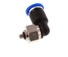 4mm x M 3 90deg Elbow Push-in Fitting with Male Threads Brass/PA 66 NBR Short Sleeve Rotatable [2 Pieces]