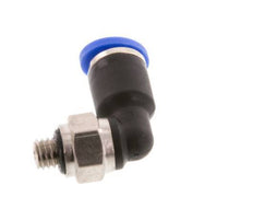 4mm x M 5 90deg Elbow Push-in Fitting with Male Threads Brass/PA 66 NBR Short Sleeve Rotatable [2 Pieces]