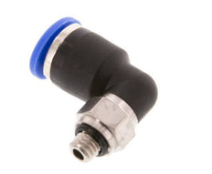 6mm x M 5 90deg Elbow Push-in Fitting with Male Threads Brass/PA 66 NBR Short Sleeve Rotatable [2 Pieces]