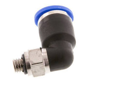 6mm x M 5 90deg Elbow Push-in Fitting with Male Threads Brass/PA 66 NBR Short Sleeve Rotatable [2 Pieces]