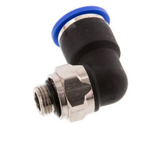 10mm x G1/8'' 90deg Elbow Push-in Fitting with Male Threads Brass/PA 66 NBR Short Sleeve Rotatable [2 Pieces]