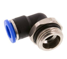 10mm x G1/2'' 90deg Elbow Push-in Fitting with Male Threads Brass/PA 66 NBR Short Sleeve Rotatable [2 Pieces]