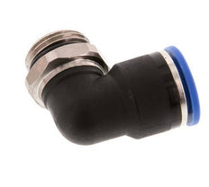 14mm x G1/2'' 90deg Elbow Push-in Fitting with Male Threads Brass/PA 66 NBR Short Sleeve Rotatable
