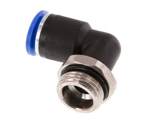 12mm x G1/2'' 90deg Elbow Push-in Fitting with Male Threads Brass/PA 66 NBR Rotatable [2 Pieces]