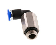 4mm x G1/8'' 90deg Elbow Push-in Fitting with Male Threads Brass/PA 66 NBR Long Sleeve Rotatable [2 Pieces]