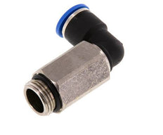 10mm x G3/8'' 90deg Elbow Push-in Fitting with Male Threads Brass/PA 66 NBR Long Sleeve Rotatable [2 Pieces]