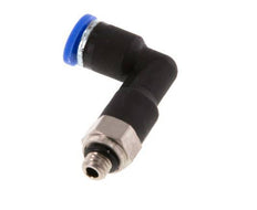 4mm x M 5 90deg Elbow Push-in Fitting with Male Threads Brass/PA 66 NBR Long Body Rotatable [2 Pieces]