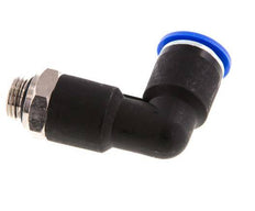 12mm x G1/4'' 90deg Elbow Push-in Fitting with Male Threads Brass/PA 66 NBR Long Body Rotatable [2 Pieces]