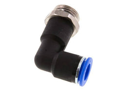 12mm x G1/2'' 90deg Elbow Push-in Fitting with Male Threads Brass/PA 66 NBR Long Body Rotatable [2 Pieces]